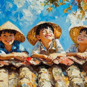 Tranh Sơn Dầu Đắp Nổi – Lưu Giữ Hồn Quê Trong Từng Lớp Màu